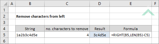 How Remove Characters From Left In Excel Remove Characters From Left Or 