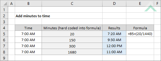 Add Minutes To Time Excel Exceldome